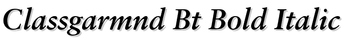 ClassGarmnd BT Bold Italic font